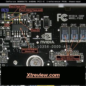 Voltmod memory GeForce 8800 GTS