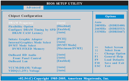 aSRock conRoe945G-DVI bios memory configuration
