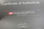 ati radeon x1950 XTX uber edition - certificate