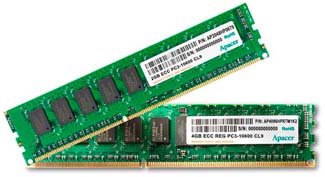 Apcer ECC UDIMM and RDIMM