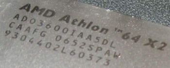 Athlon 64 X2 3600+ 65nm marking