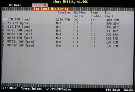 abit AW9D- MAX bios fan monitoring