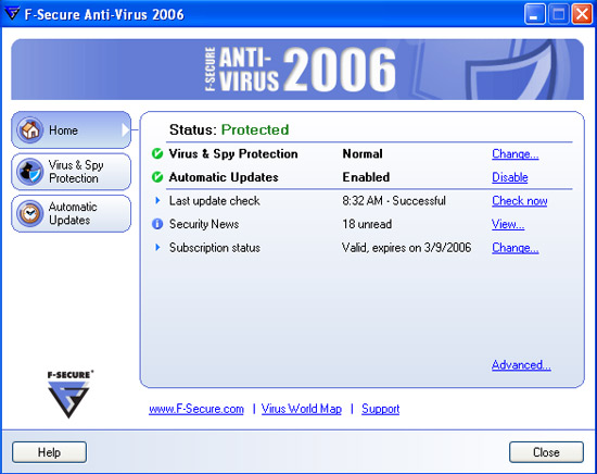 F-Secure Antivirus 2006