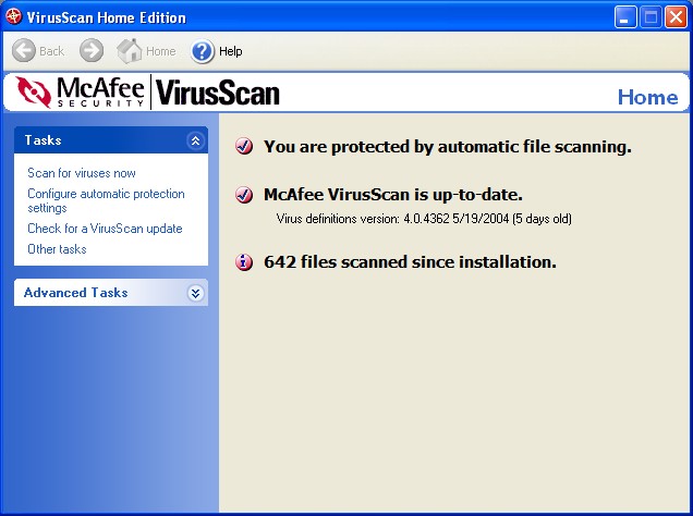 McAfee VirusScan 10