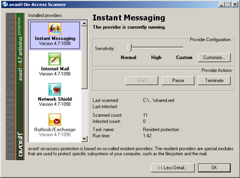 Avast v4.7 Antivirus Protection