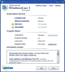 Advanced WindowsCare 2 Personal v.2.72