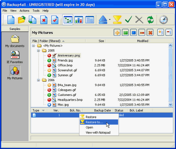 Backup4all v.4.1 Build 134