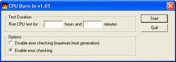 cpu burn in
