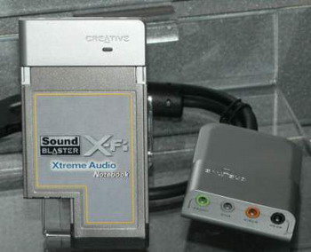 creative sound blaster X -Fi Extreme audio for notebook