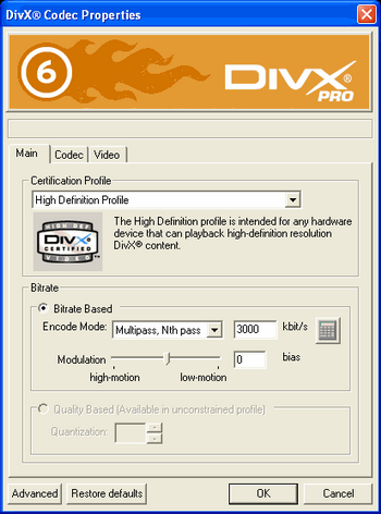DivX v.6.8.2.8 codec