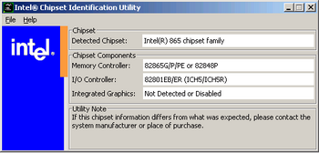 Intel Chipset Identification Utility v.3.23