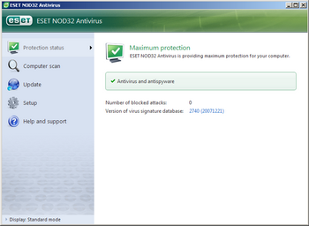 ESET NOD 32 Antivirus updated